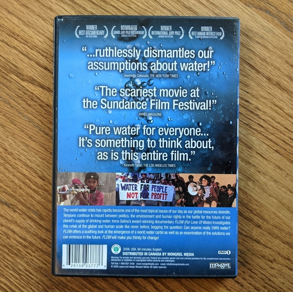 FLOW: For Love Of Water Documentary DVD - Picture 2 of 2